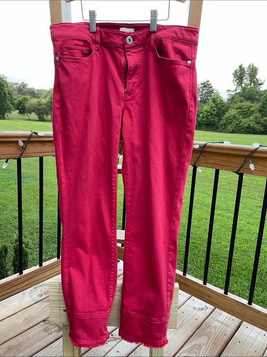 J. Jill Denim - Women's Red Straight-Leg Jeans